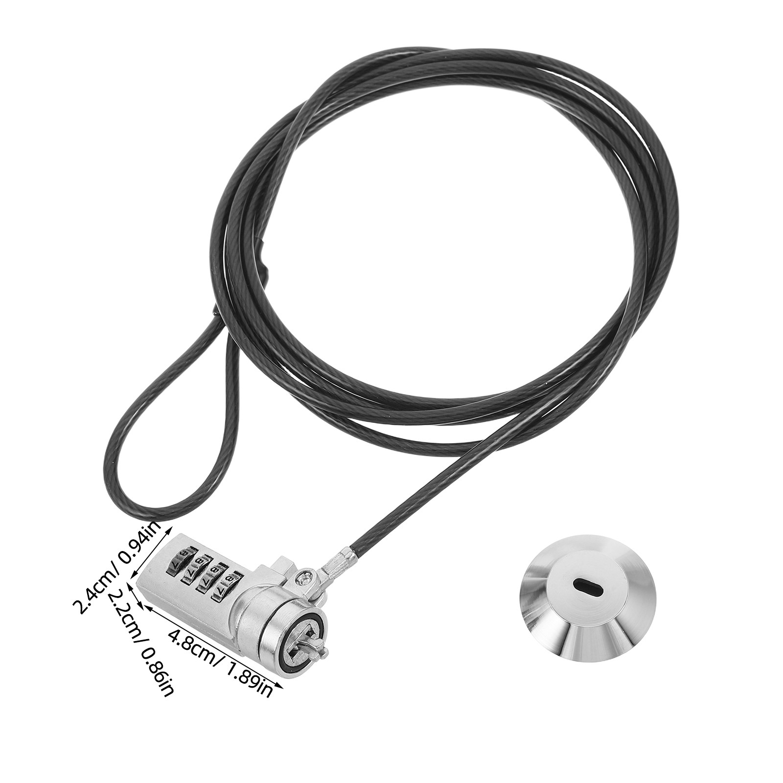 1 juego de candados para portá - Cable Lock Flexible reseña y precio